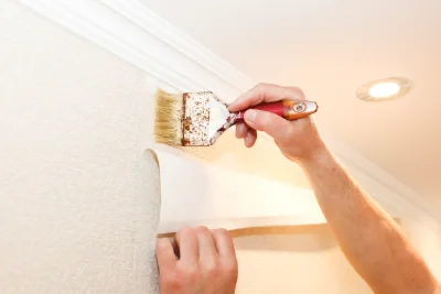 Pose de papier peint à Pussay — revêtements muraux et toiles de verre